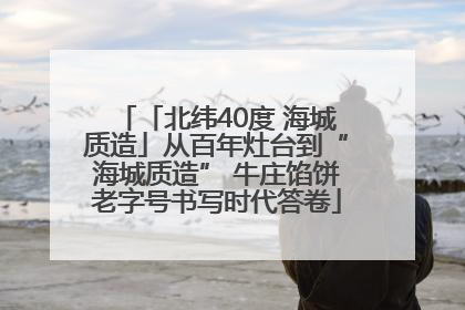 「北纬40度 海城质造」从百年灶台到“海城质造” 牛庄馅饼老字号书写时代答卷