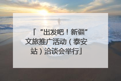 “出发吧！新疆”文旅推广活动（泰安站）洽谈会举行