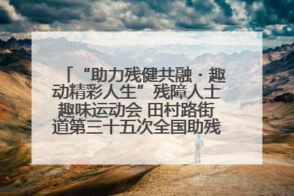 “助力残健共融・趣动精彩人生”残障人士趣味运动会 田村路街道第三十五次全国助残日主题活动圆满举办