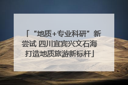 “地质+专业科研”新尝试 四川宜宾兴文石海打造地质旅游新标杆