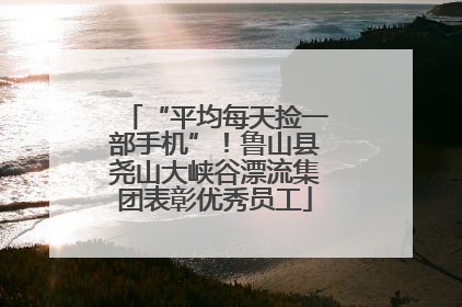 “平均每天捡一部手机”！鲁山县尧山大峡谷漂流集团表彰优秀员工