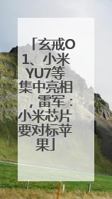 玄戒O1、小米YU7等集中亮相，雷军：小米芯片要对标苹果