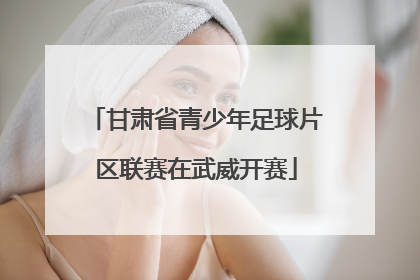 甘肃省青少年足球片区联赛在武威开赛