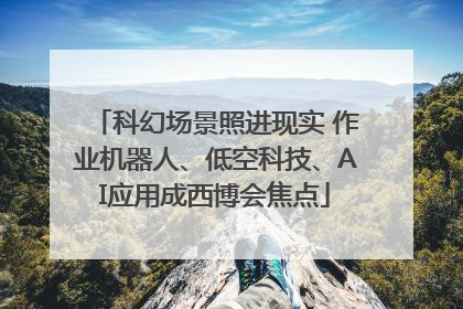 科幻场景照进现实 作业机器人、低空科技、AI应用成西博会焦点