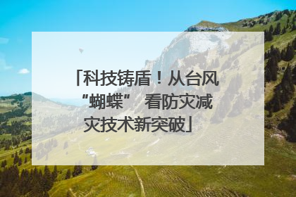 科技铸盾！从台风“蝴蝶” 看防灾减灾技术新突破