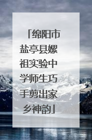 绵阳市盐亭县嫘祖实验中学师生巧手剪出家乡神韵