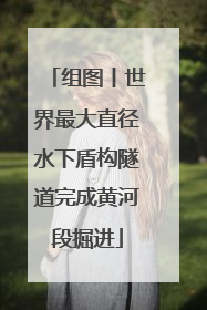 组图丨世界最大直径水下盾构隧道完成黄河段掘进