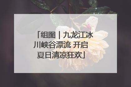 组图｜九龙江冰川峡谷漂流 开启夏日清凉狂欢