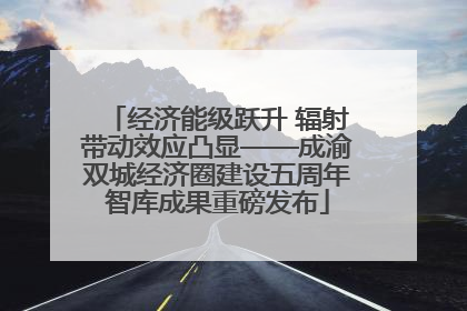 经济能级跃升 辐射带动效应凸显——成渝双城经济圈建设五周年智库成果重磅发布