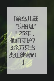 给鸟儿戴“身份证”！25年，他们守护73余万只鸟类迁徙密码