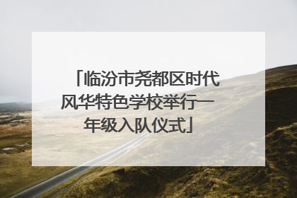 临汾市尧都区时代风华特色学校举行一年级入队仪式