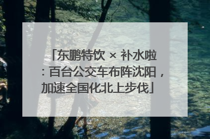 东鹏特饮 × 补水啦：百台公交车布阵沈阳，加速全国化北上步伐