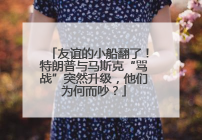 友谊的小船翻了！特朗普与马斯克“骂战”突然升级，他们为何而吵？