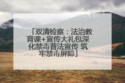 双清检察：法治教育课+宣传大礼包深化禁毒普法宣传 筑牢禁毒屏障
