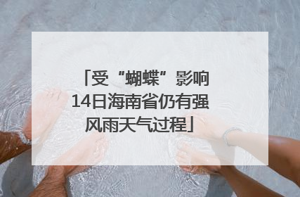 受“蝴蝶”影响 14日海南省仍有强风雨天气过程