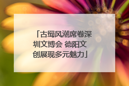古蜀风潮席卷深圳文博会 德阳文创展现多元魅力