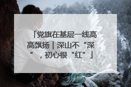 党旗在基层一线高高飘扬｜深山不“深”，初心很“红”