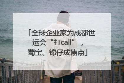 全球企业家为成都世运会“打call”，蜀宝、锦仔成焦点