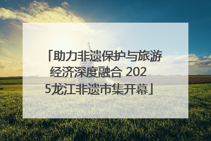 助力非遗保护与旅游经济深度融合 2025龙江非遗市集开幕