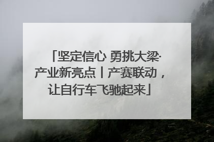 坚定信心 勇挑大梁·产业新亮点丨产赛联动，让自行车飞驰起来
