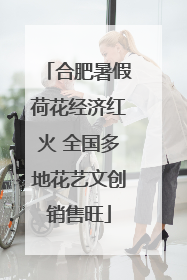 合肥暑假荷花经济红火 全国多地花艺文创销售旺