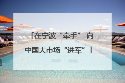 在宁波“牵手” 向中国大市场“进军”