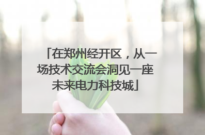 在郑州经开区，从一场技术交流会洞见一座未来电力科技城