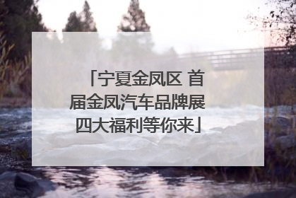 宁夏金凤区 首届金凤汽车品牌展四大福利等你来