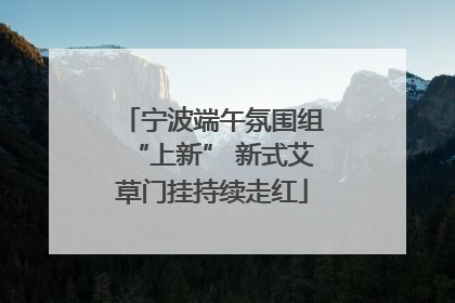 宁波端午氛围组“上新” 新式艾草门挂持续走红