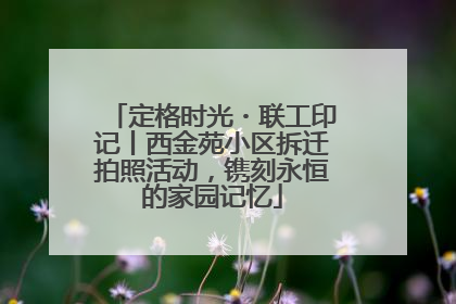 定格时光・联工印记丨西金苑小区拆迁拍照活动，镌刻永恒的家园记忆