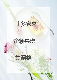 多家央企领导密集调整