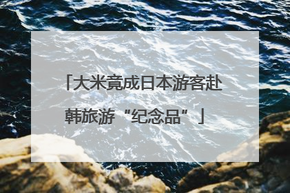 大米竟成日本游客赴韩旅游“纪念品”