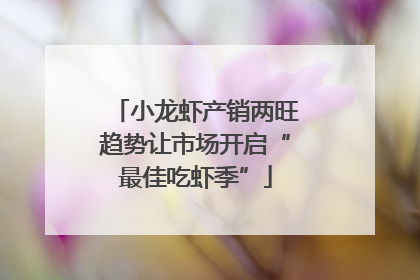 小龙虾产销两旺趋势让市场开启“最佳吃虾季”