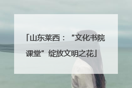 山东莱西：“文化书院课堂”绽放文明之花