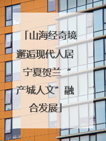 山海经奇境邂逅现代人居 宁夏贺兰“产城人文”融合发展