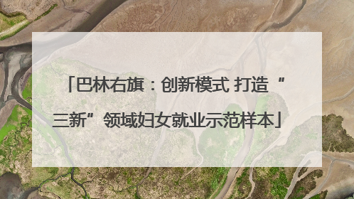 巴林右旗：创新模式 打造“三新”领域妇女就业示范样本