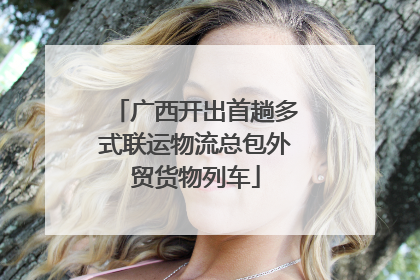 广西开出首趟多式联运物流总包外贸货物列车