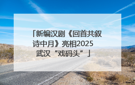 新编汉剧《回首共叙诗中月》亮相2025武汉“戏码头”