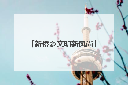 新侨乡文明新风尚