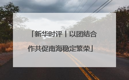 新华时评丨以团结合作共促南海稳定繁荣