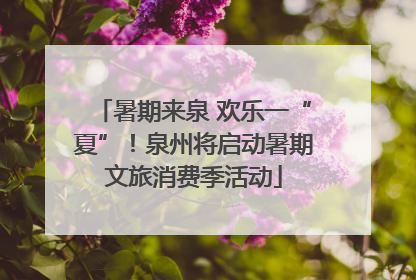 暑期来泉 欢乐一“夏”！泉州将启动暑期文旅消费季活动