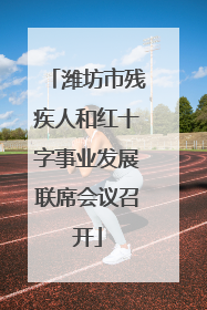 潍坊市残疾人和红十字事业发展联席会议召开
