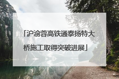 沪渝蓉高铁通泰扬特大桥施工取得突破进展