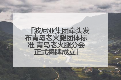 波尼亚集团牵头发布青岛老火腿团体标准 青岛老火腿分会正式揭牌成立