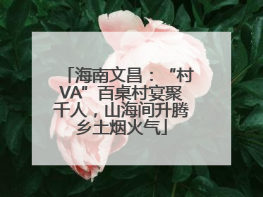 海南文昌：“村VA”百桌村宴聚千人，山海间升腾乡土烟火气