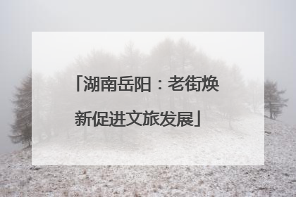 湖南岳阳：老街焕新促进文旅发展