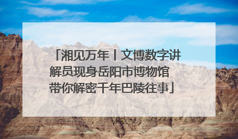 湘见万年丨文博数字讲解员现身岳阳市博物馆 带你解密千年巴陵往事