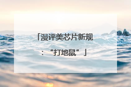 漫评美芯片新规：“打地鼠”