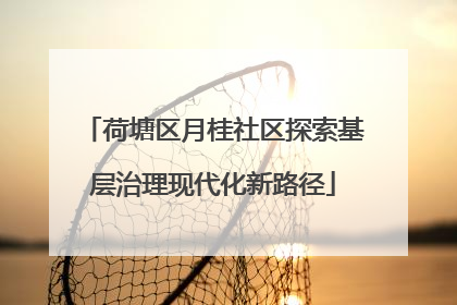 荷塘区月桂社区探索基层治理现代化新路径