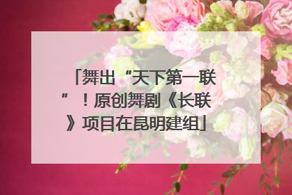 舞出“天下第一联”！原创舞剧《长联》项目在昆明建组